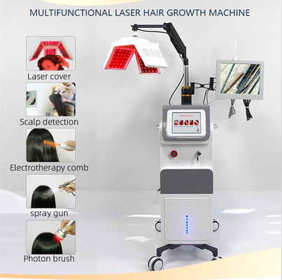 Macchina multifunzionale 38kg di crescita dei capelli del laser a diodi di 10mw 650nm